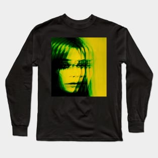 OFFSET Trippy Glitch Art Protrait Long Sleeve T-Shirt